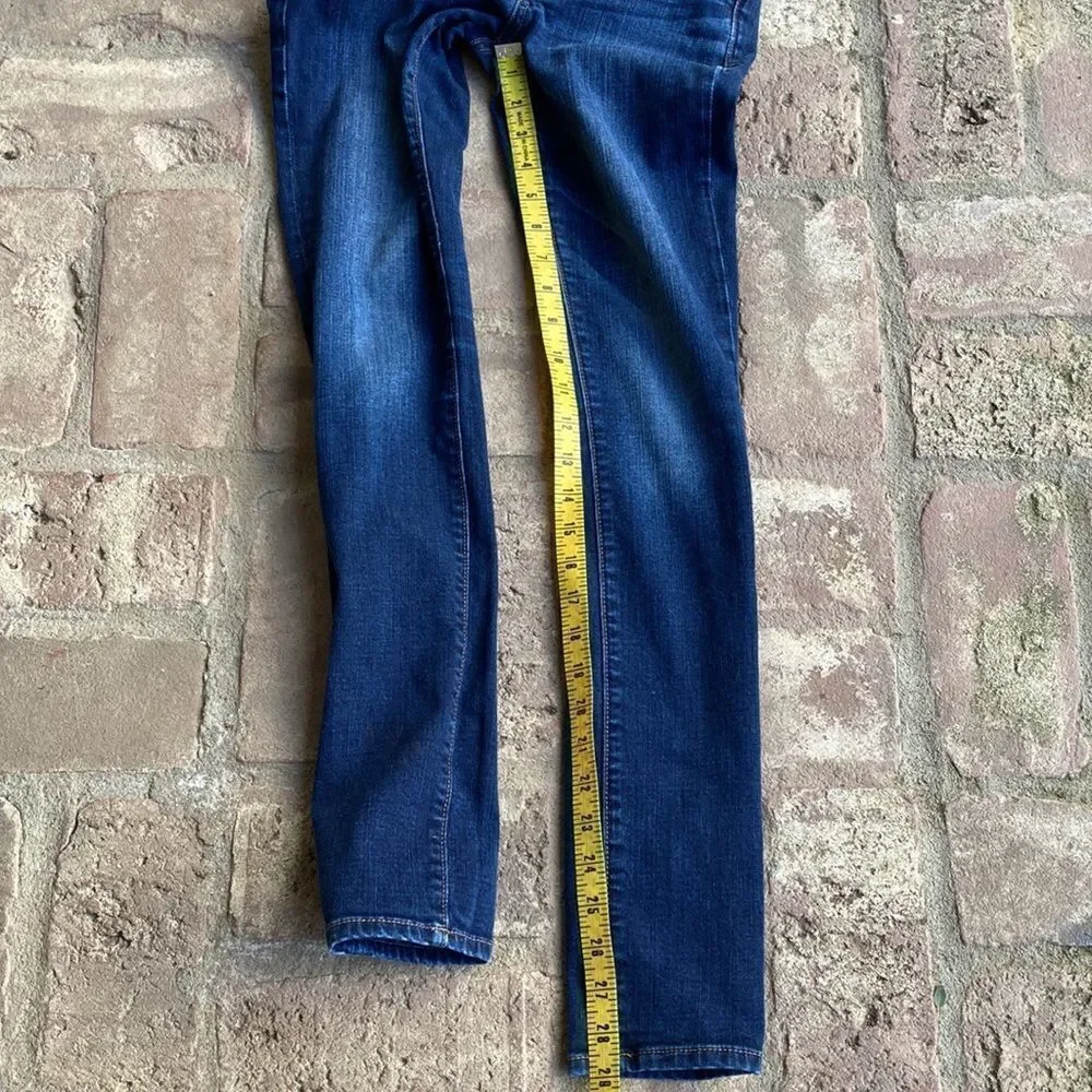 Abercrombie & Fitch Straight Leg Skinny Five Pocket Jeans Size 00R W 24 L 31 - Picture 15 of 16